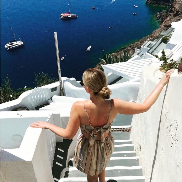 Striped Mini Dress - Picture 1 of 4